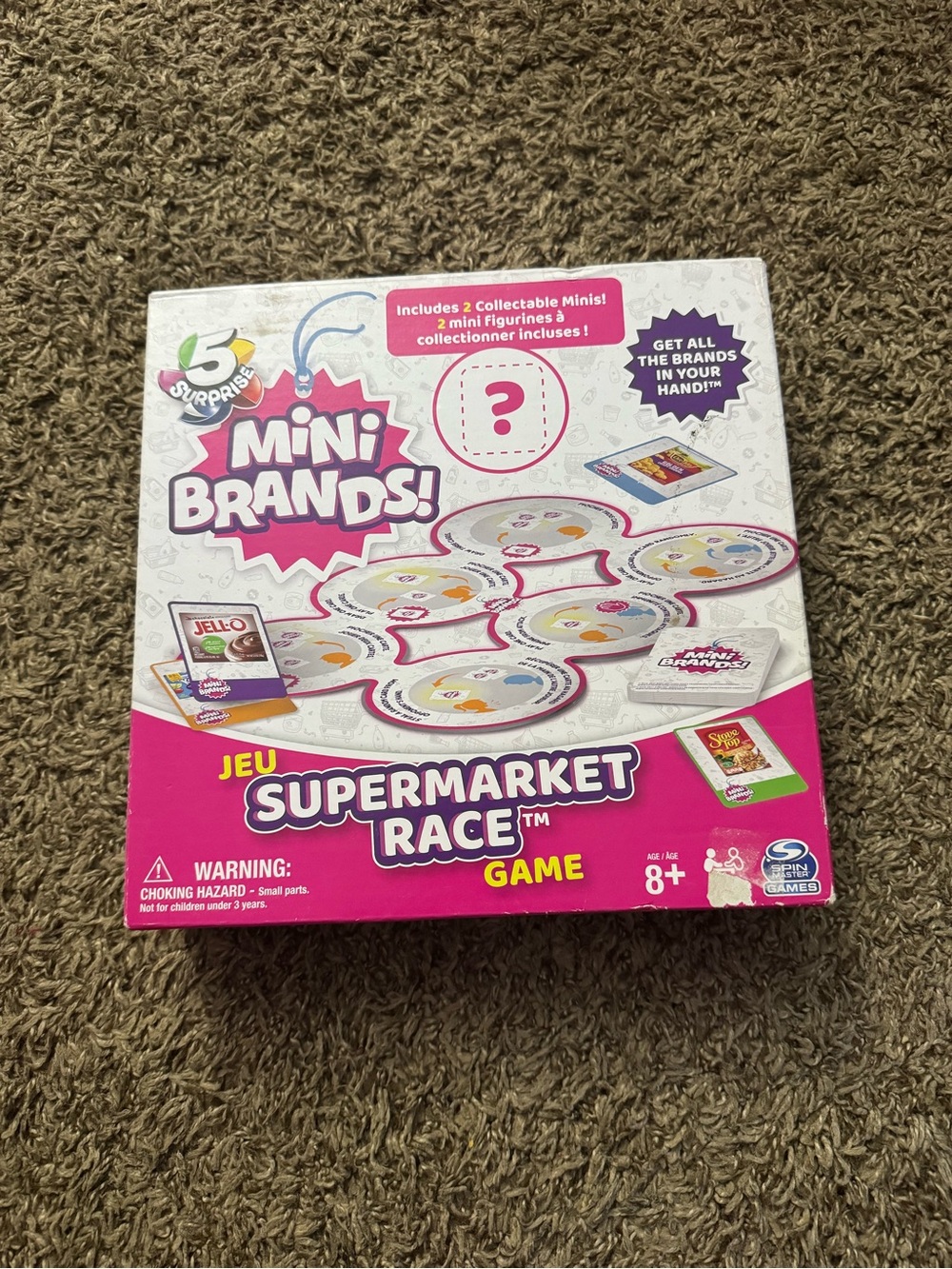 Mini Brands Supermarket Race Game - Pink